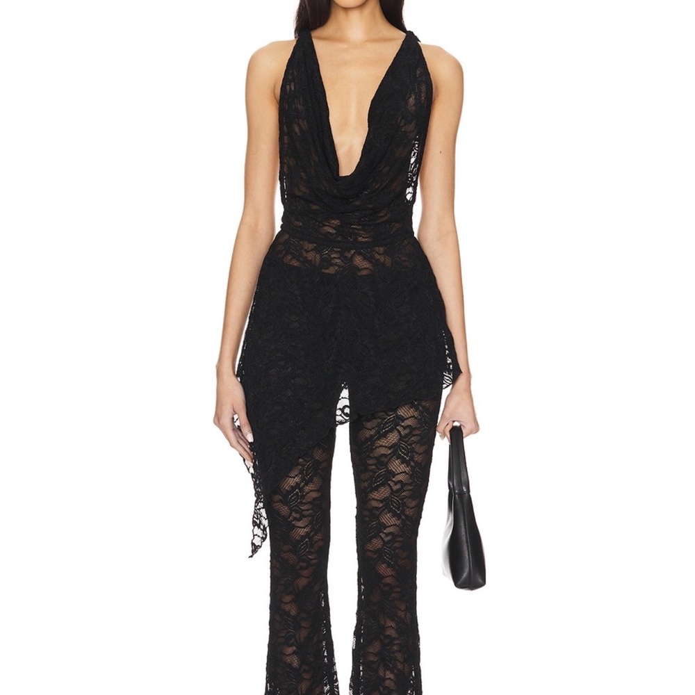 Superdown Colson Pant Set in Black